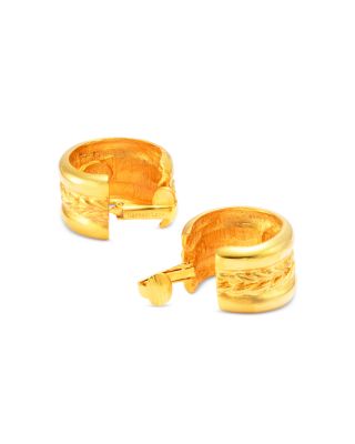 Jackie Onassis Braided Clip On Earrings