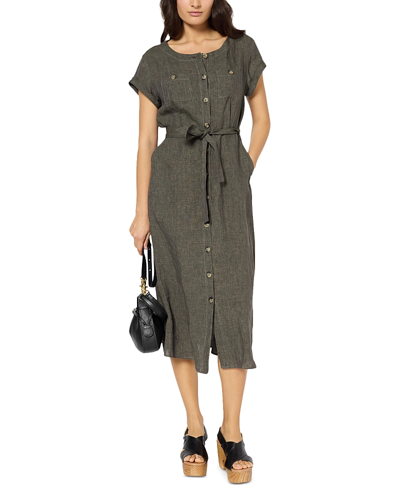 GERARD DAREL PASCALE LINEN SHIRT DRESS