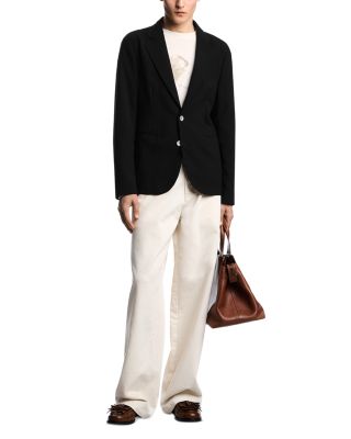 Regular Fit 3D Crepe Jersey Blazer