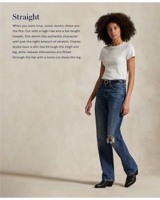 High Rise Straight Jeans