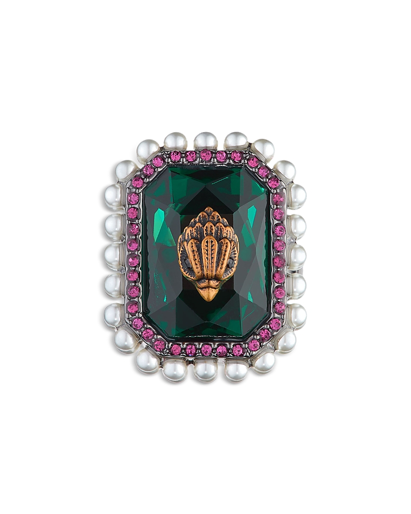 KURT GEIGER SIGNATURE EAGLE VINTAGE GEM COCKTAIL RING