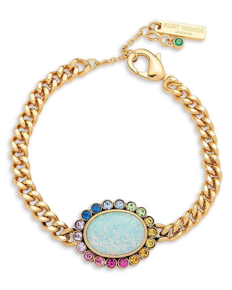 Kurt Geiger Vintage Opal Gem Link Bracelet