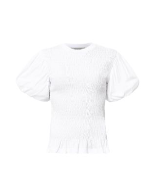 Dael Peplum Puff Sleeve Top