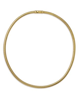 Tubogas 18" Collar Necklace in 14K Yellow Gold
