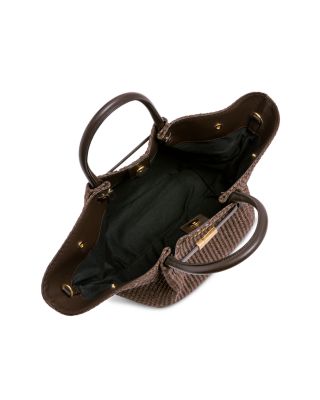 Midi New York Raffia Shoulder Bag