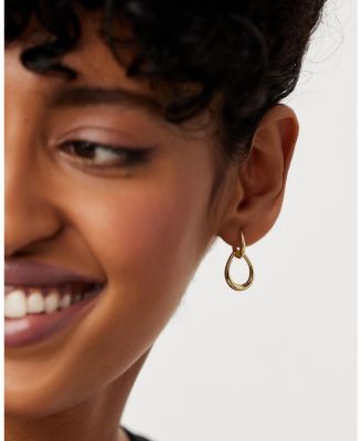 Gold Drop Earrings - Sage