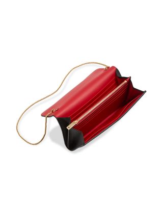 Gancini Leather Chain Wallet