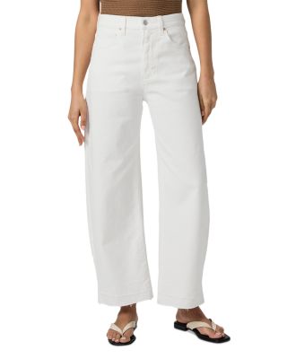 Arellia Ankle Barrel Leg Jeans in Tonal Ecru