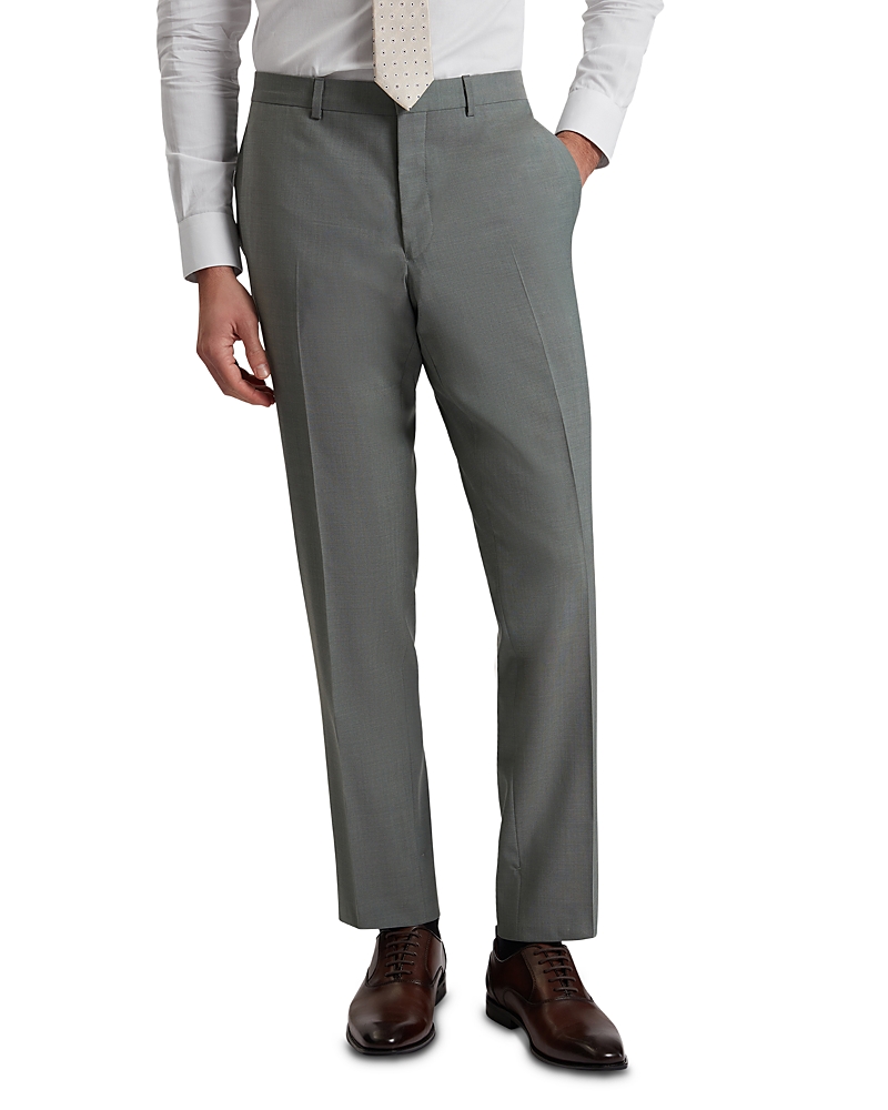 Ted Baker Classic Wool Modern Fit Suit Pants In Gray
