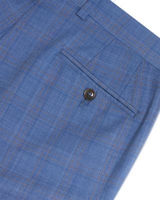 Classic Wool Check Modern Fit Suit Pants