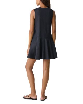 Sleeveless Linen Blend Mini Dress