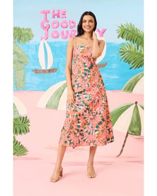 Smocked Back Midi Dress