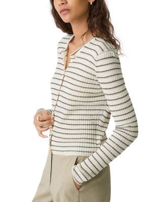 Cropped Cardigan in Linen-Blend