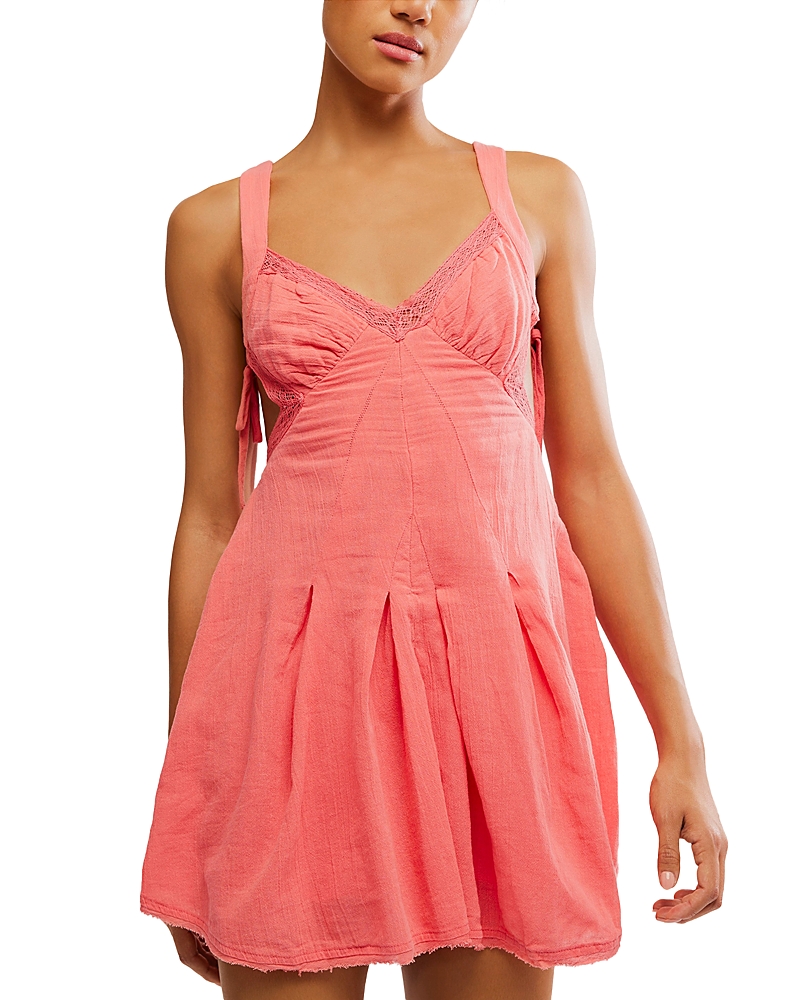 Free People Vivi Lace Trim Minidress