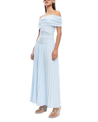 Field Of Dreams Off-the-Shoulder Maxi Dress