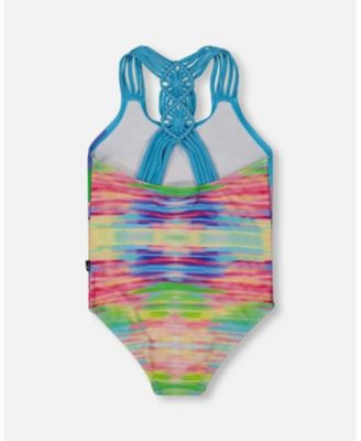 Girls' Printed One-Piece Swimsuit - Little Kid