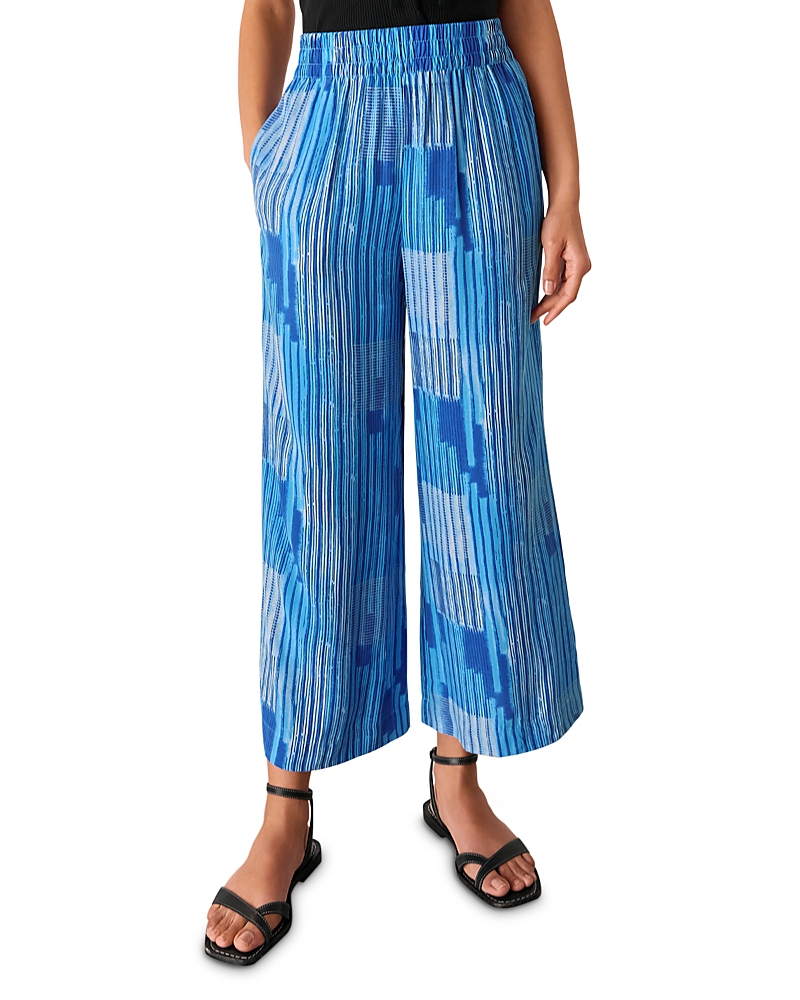 Whistles Stripe Print Cropped Pants