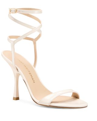 サンダル・ミュール Stuart Weitzman Nudist Wrap' Sandals Stuart Weitzman Nudist Metallic Ankle-Wrap Sandals | Neiman