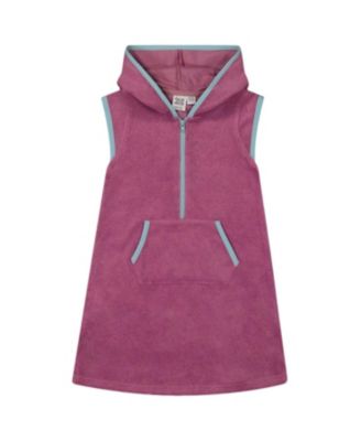 Deux par Deux - Hooded Terry Beach Dress - Big Kid