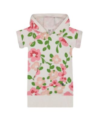 Deux par Deux - Girls' Printed French Terry Hooded Dress - Big Kid