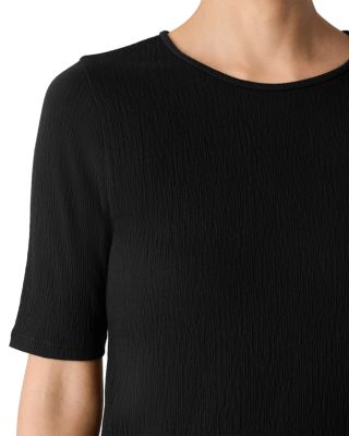 Crewneck Elbow Sleeved Top  