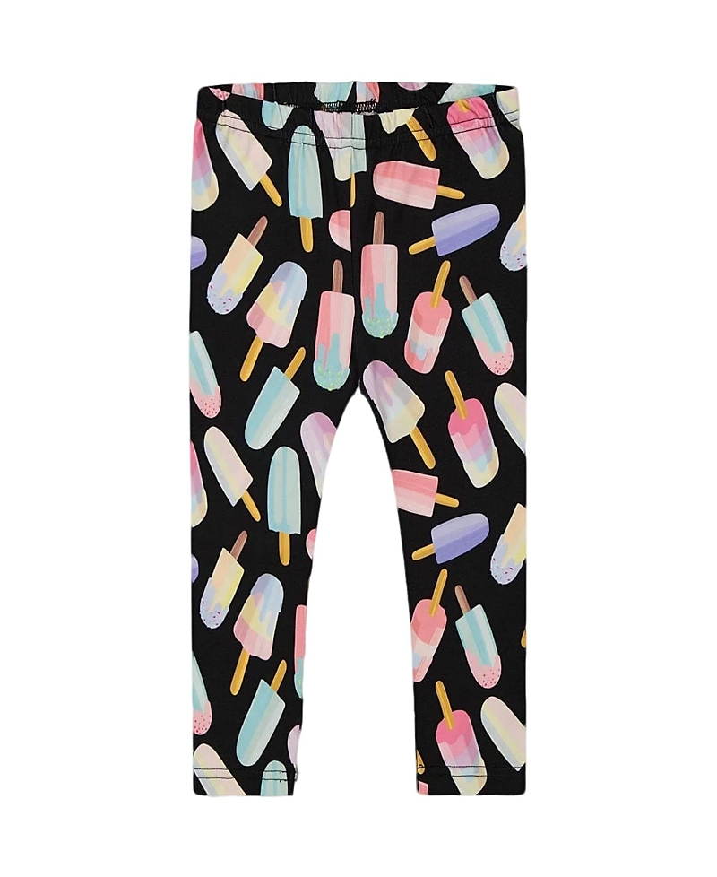 Deux Par Deux Girls' Printed Capri Leggings Ice Lollipops - Little Kid