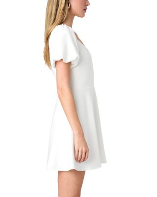 Whisper Puffed Sleeve Mini Dress