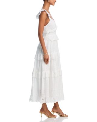 Eyelet Tie Back Maxi Dress - Exclusive