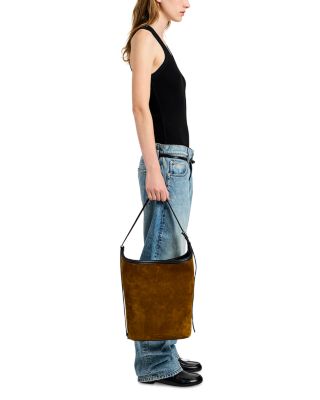 Brant Bucket Bag in Soft Suede