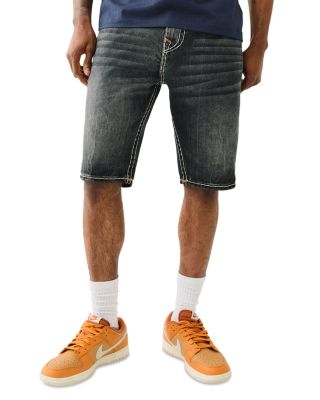 True Religion - Rocco Skinny Fit Denim Shorts in Dark Metal