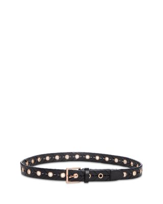 ALLSAINTS - Women's Alice Eyelet Leather Belt