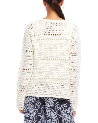 Boatneck Crochet Sweater