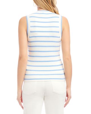 Stripe Ribbed Sweater Tank Top