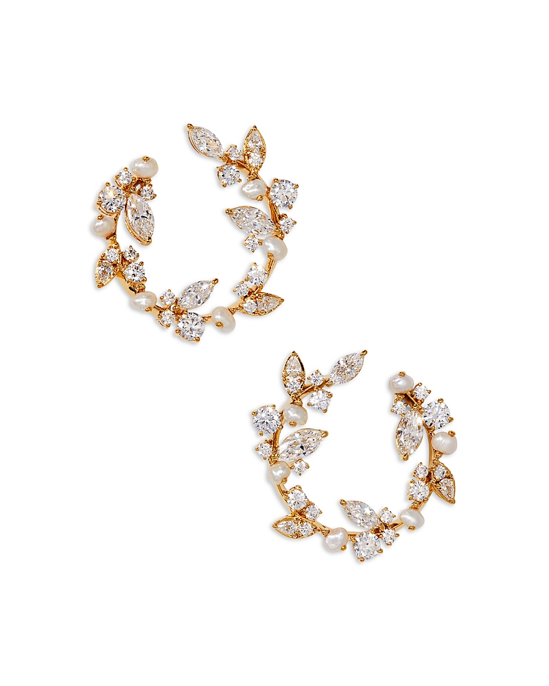NADRI RAVISH FRONT TO BACK HOOP EARRINGS