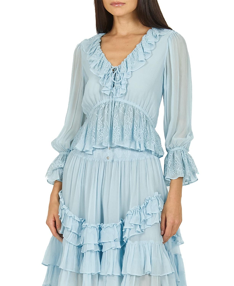 Shop Secret Mission Milana Top In Cloud Blue