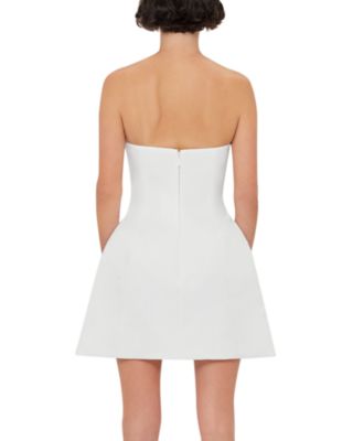 LEO LIN Rosario Appliqué Floral Bustier Mini Dress