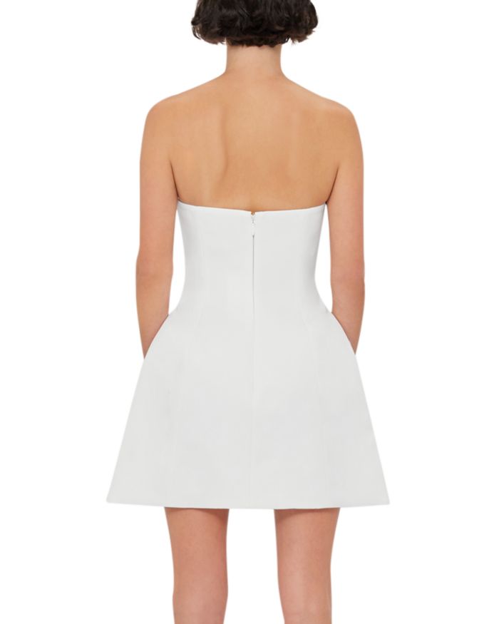 Rosario Appliqué Floral Bustier Mini Dress