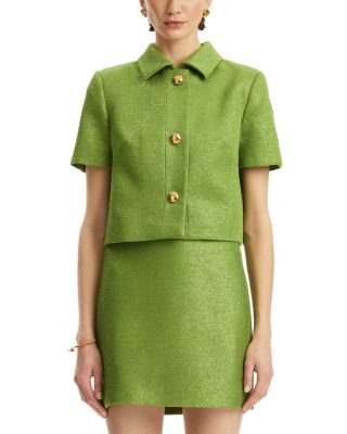 Sequined Tweed Jacket