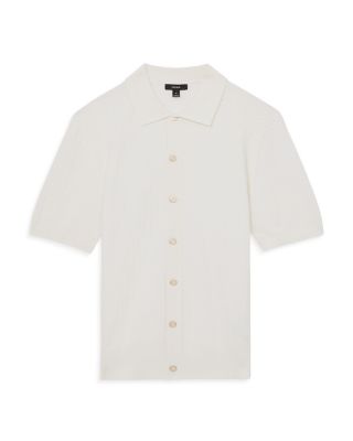 Thames Slim Fit Textured Short Sleeve Shirt