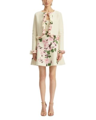 Cherry Blossom Bubble Twist Trim Cardigan