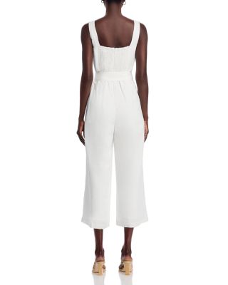 Sleeveless Sweetheart Belted Jumpsuit