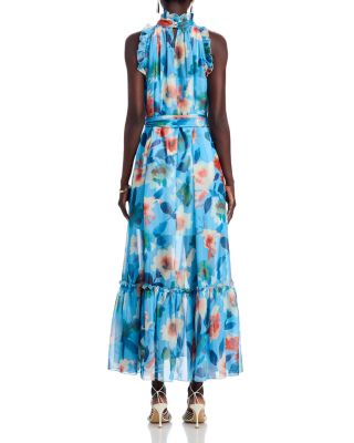 Tiered Floral-Print Dress