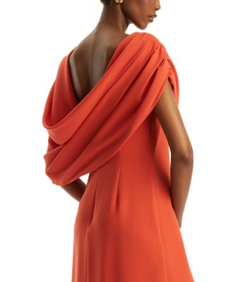 Draped Shoulder Georgette Caftan