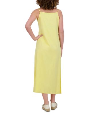 Linen Blend A Line Slip Dress