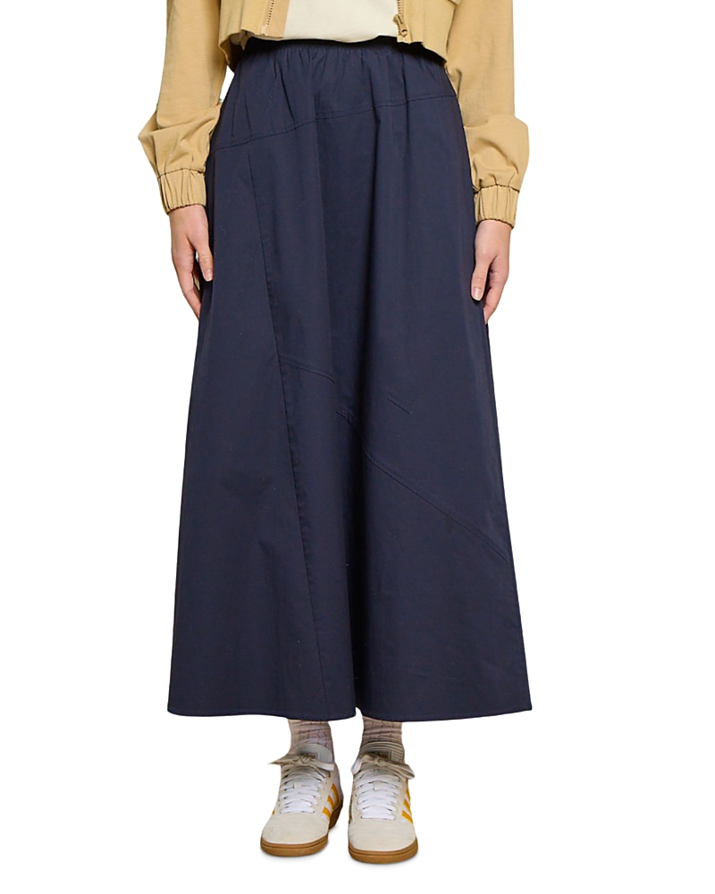 POINT POPLIN A LINE SKIRT
