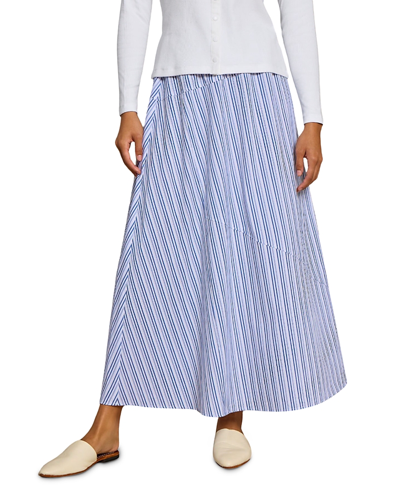 POINT POPLIN A LINE SKIRT
