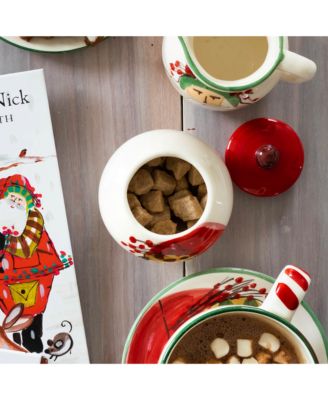 Old St. Nick Sugar Bowl with Lid