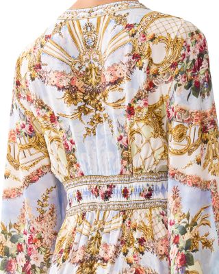 Kimono Sleeve Silk Dress