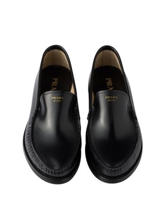  Women's Brushed Leather Loafers