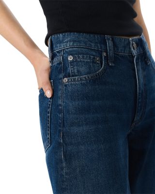 Sofie Jewel Cuff High Rise Wide Leg Ankle Jeans in Dawn Jewel